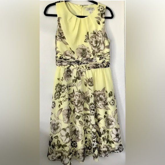 Christopher & Banks Dresses & Skirts - Christopher & Banks Special Occasion Yellow Chiffon Dress or Bridal Party 6